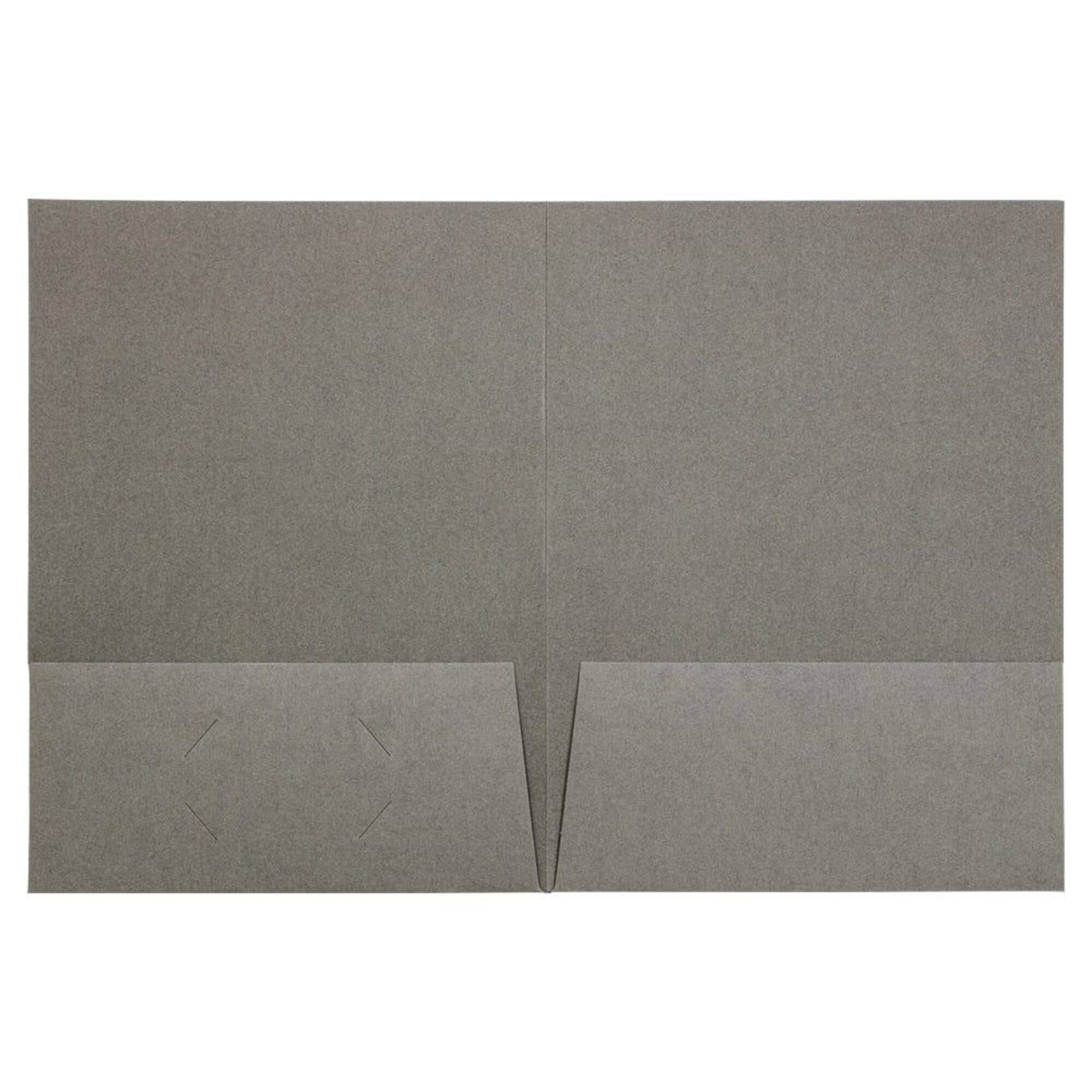 JAM Paper 2-Pocket Textured Linen Business Folders